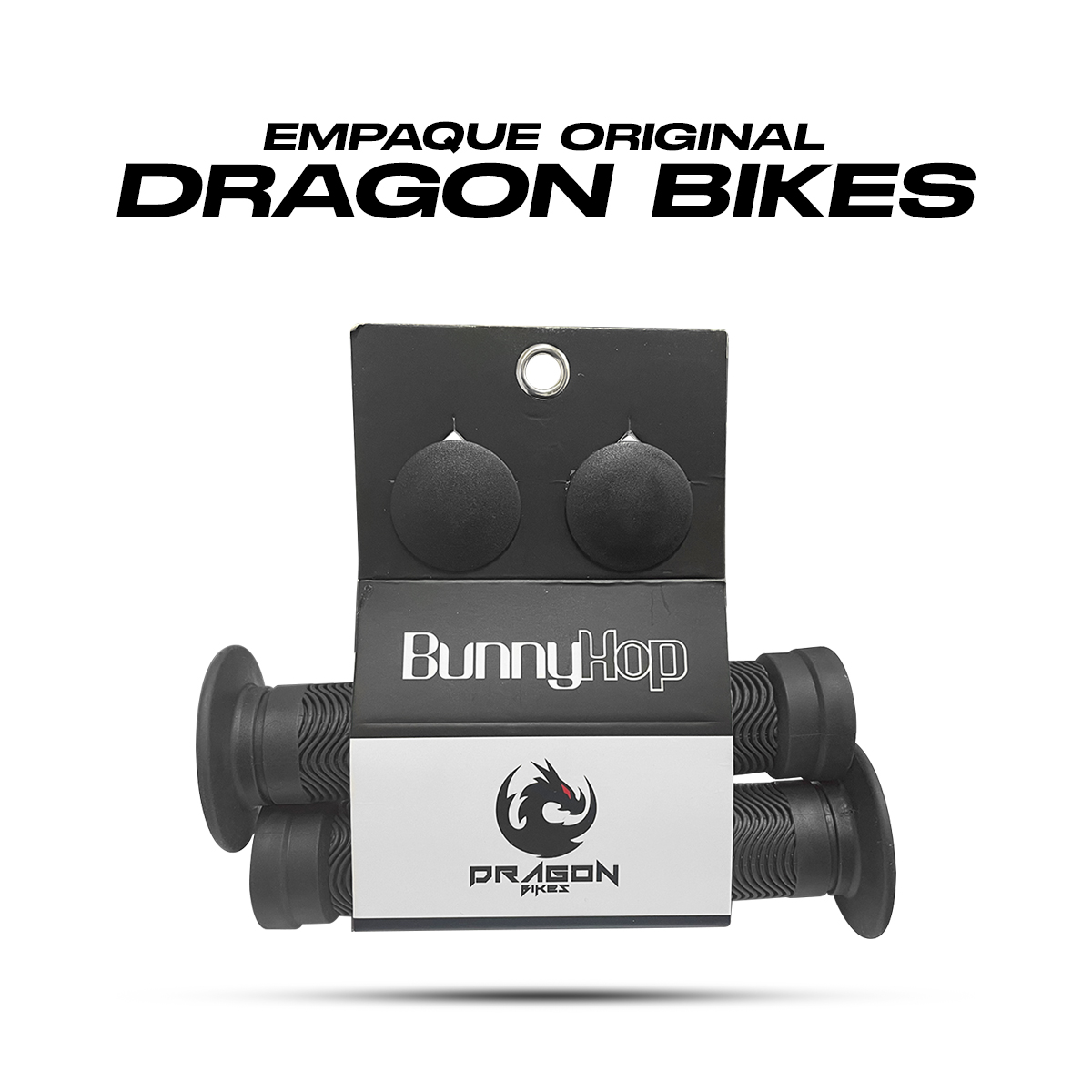 Puños Bicicleta Bmx Tpe Anti Deslizantes 22.2mm Bunnyhop Negros 