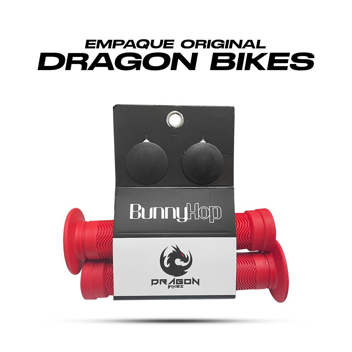 Puños Bicicleta Bmx Tpe Anti Deslizantes 22.2mm Bunnyhop Rojo