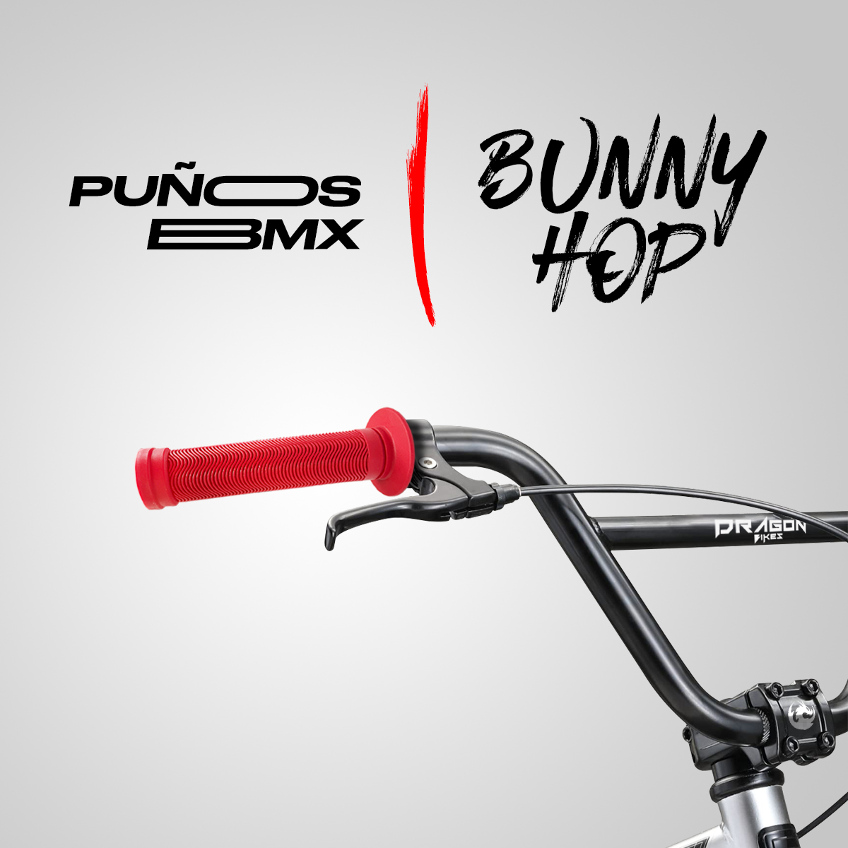 Puños Bicicleta Bmx Tpe Anti Deslizantes 22.2mm Bunnyhop Rojo
