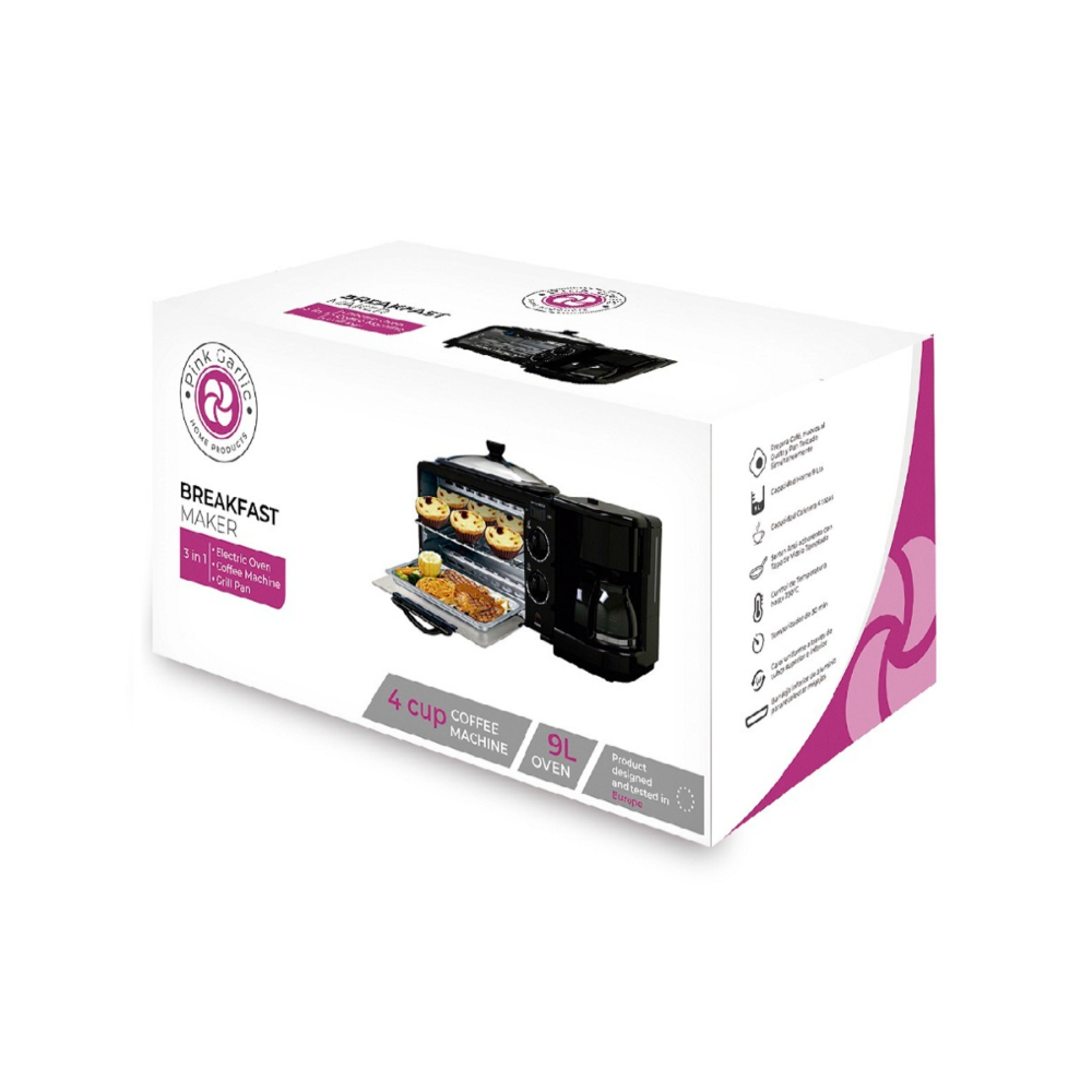 Estación de Desayuno 3 en 1 Pink Garlic