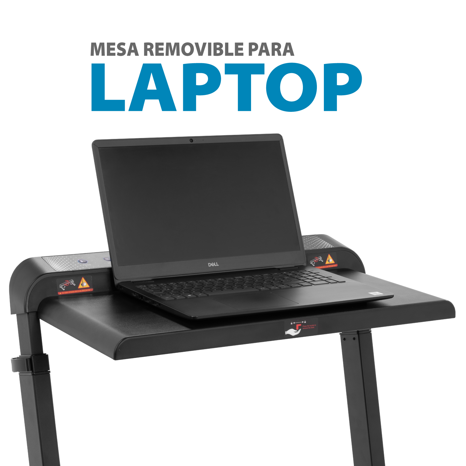 Caminadora Eléctrica Altera Velocidad 12 km/h 2 HP Bocinas Bluetooth 4 Niveles de Altura Control Fit Watch