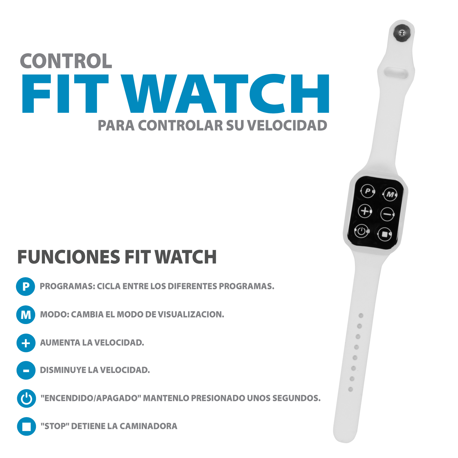 Caminadora Eléctrica Altera 1.5 HP Velocidad 1 a 6 KM/H Reloj Control Fit Watch Bluetooth Fitness