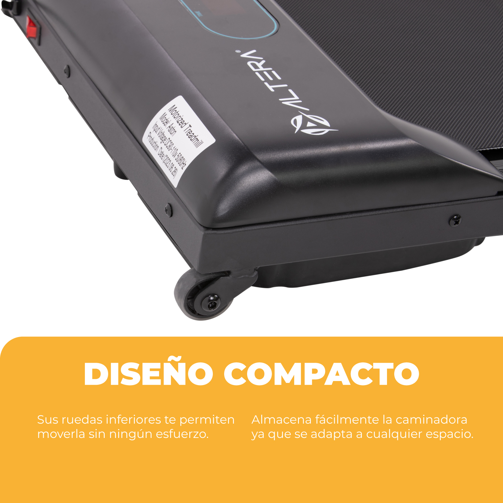 Caminadora Eléctrica Altera 2 en 1 Velocidad 1 a 12 km/h Bluetooth 2 HP para Caminar y Correr.