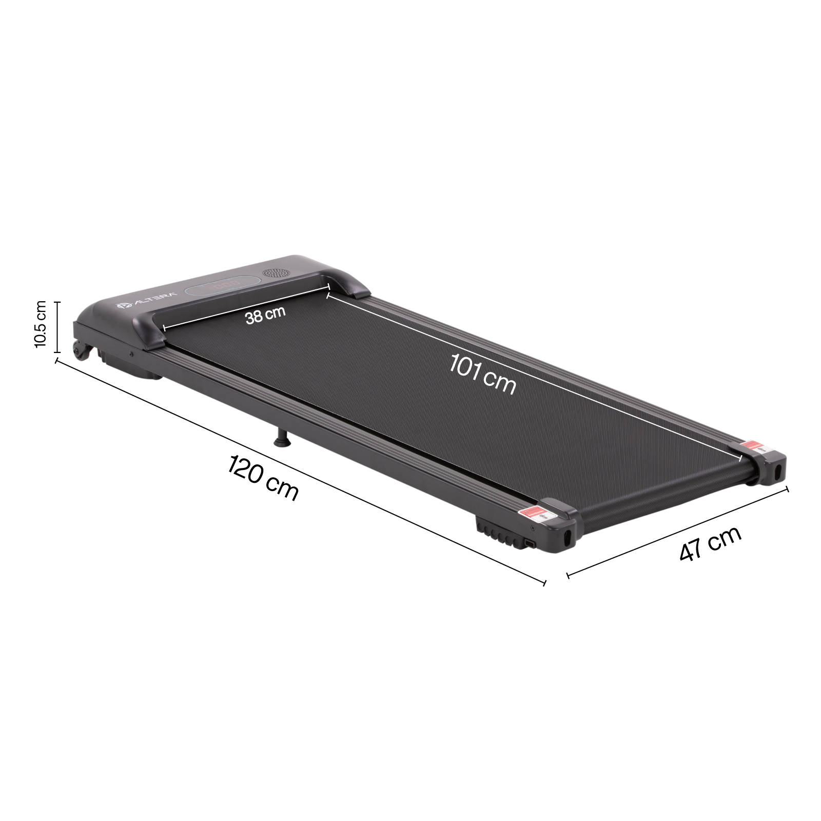 Caminadora Eléctrica Altera 2 en 1 Velocidad 1 a 12 km/h Bluetooth 2 HP para Caminar y Correr.