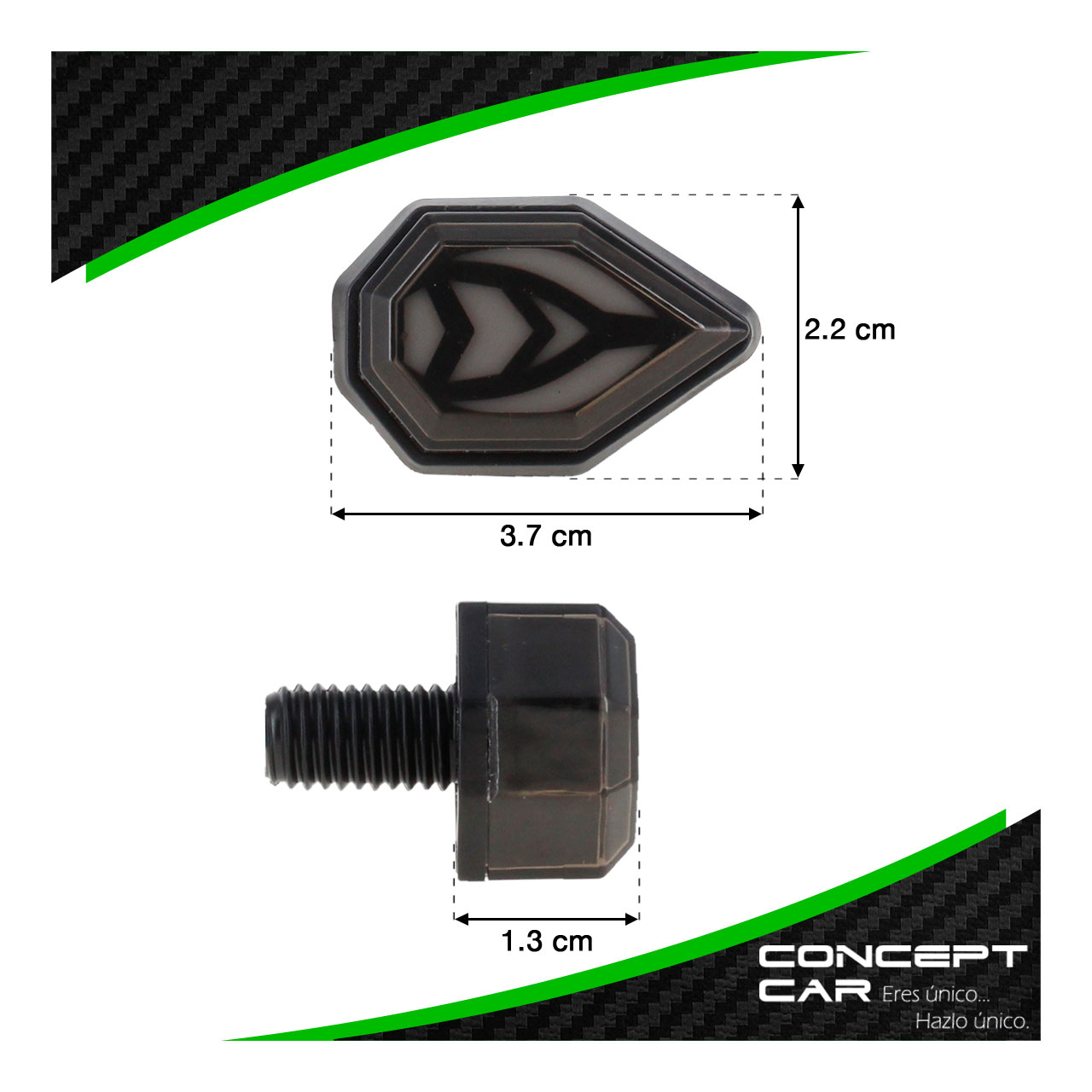 Par Direccionales Mini Para Moto Universal Gel Bicolor