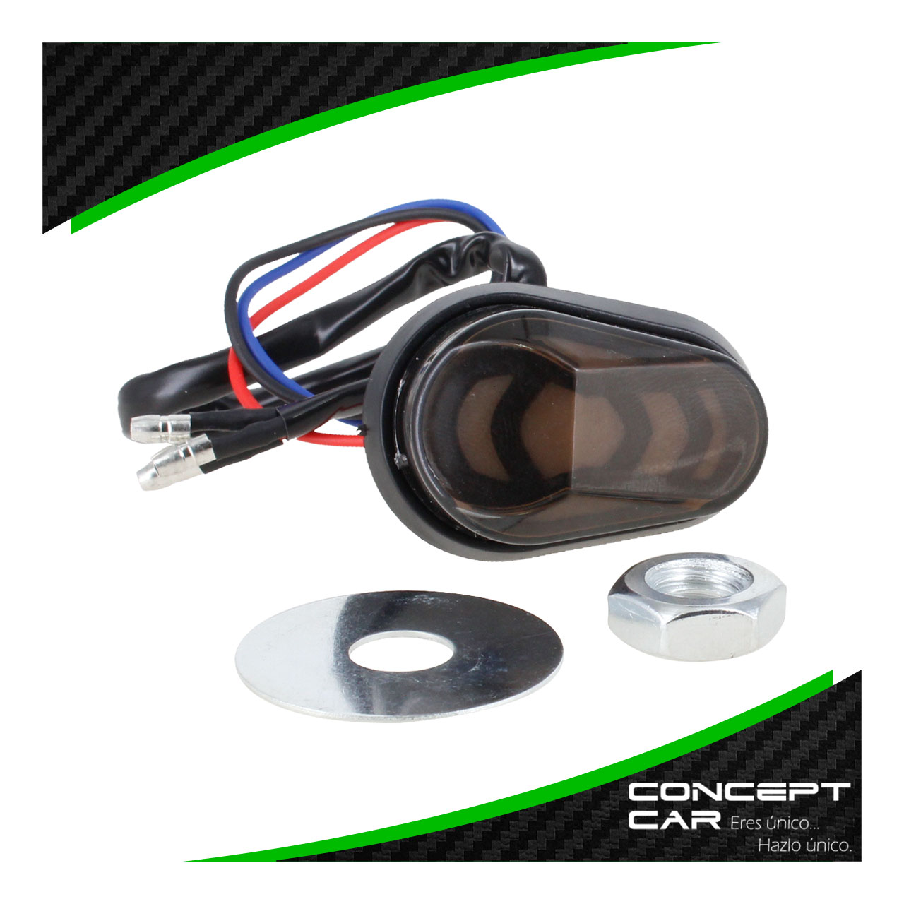 Par Direccionales Mini Para Moto Universal Gel Bicolor