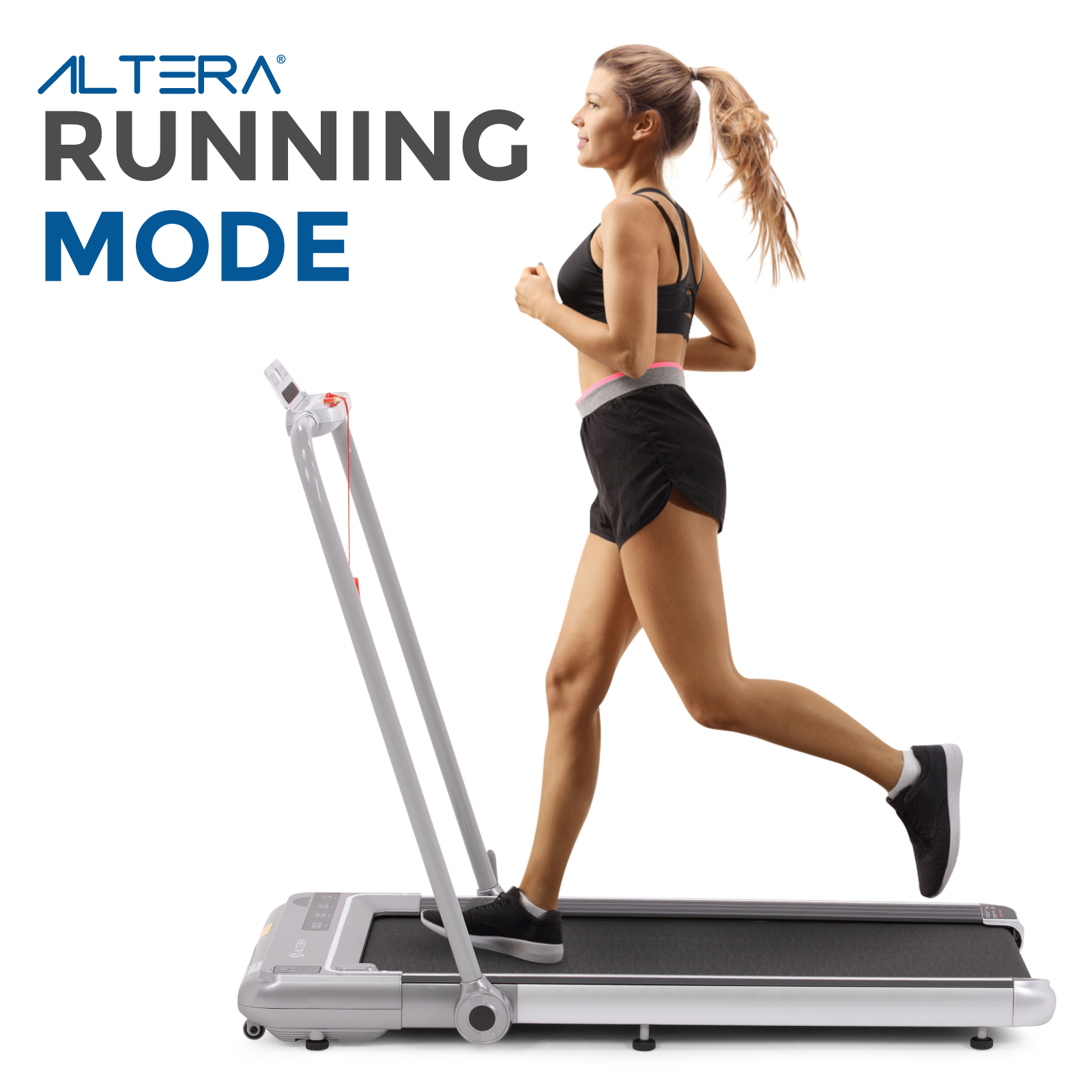 Caminadora Eléctrica Altera Walking Pad Motor 1HP Velocidad de 1 a 6 km/h con Bluetooth y Control Remoto