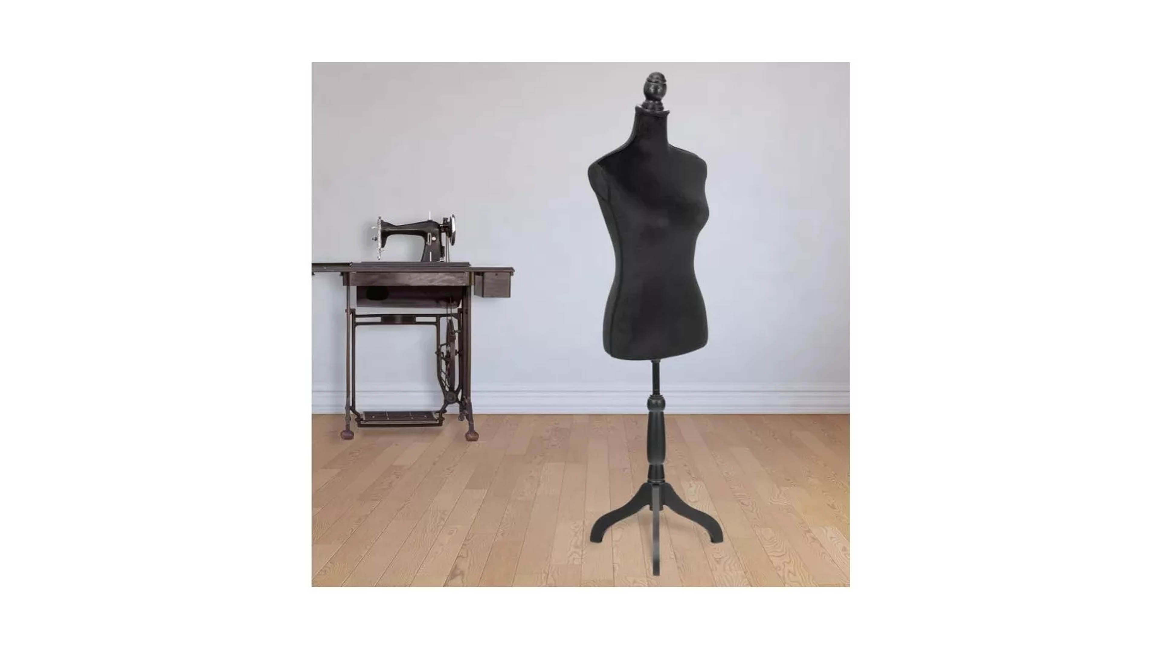 Maniqui Modista Costura Femenino Torso Ajustable Negro Maniquie 