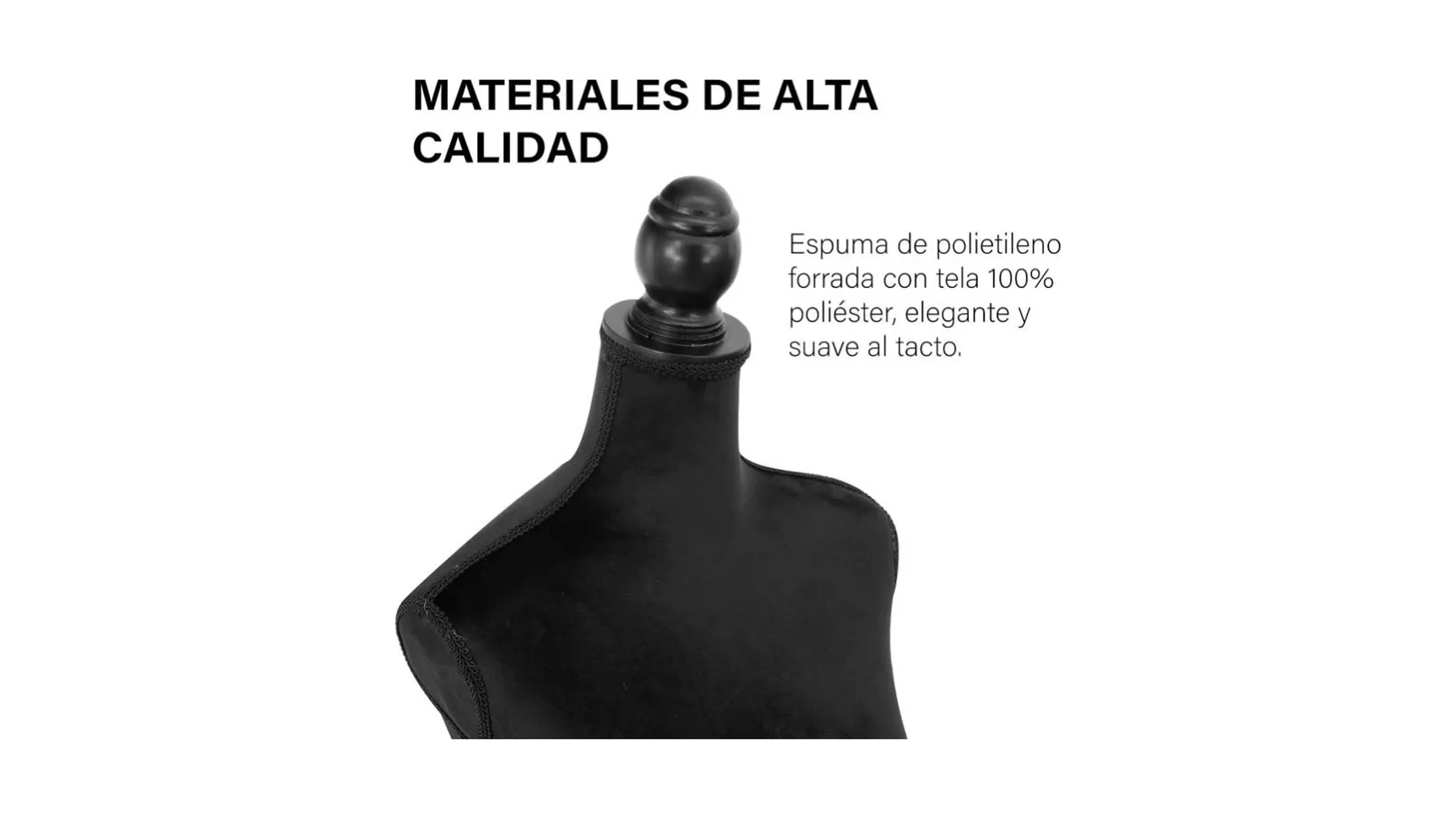 Maniqui Modista Costura Femenino Torso Ajustable Negro Maniquie 