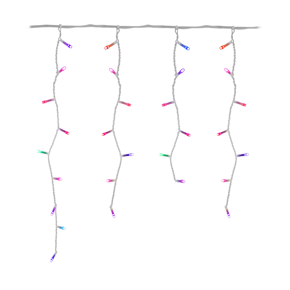 Serie de Luces Decorativa Luz Led Multicolor 150 Focos 8 funciones Cable Transparente 2 m