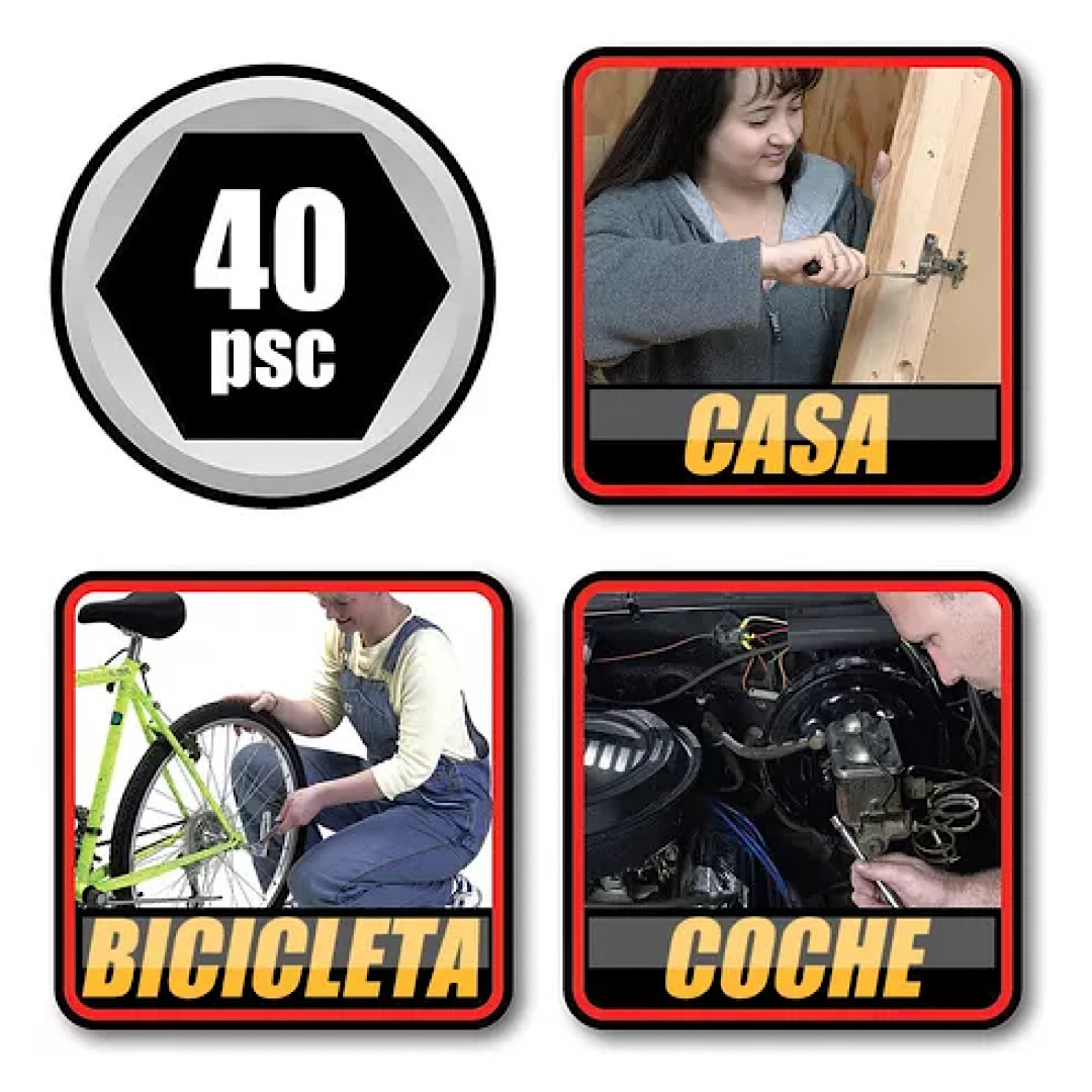 Juego De Dados Con Matraca 40 Piezas Genérica