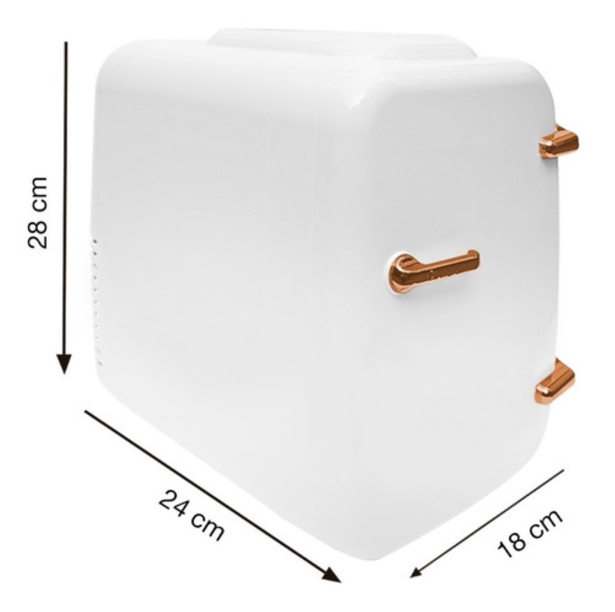 Mini Frigobar Termoelectrico Frio Caliente Cocina Cosmeticos Blanco