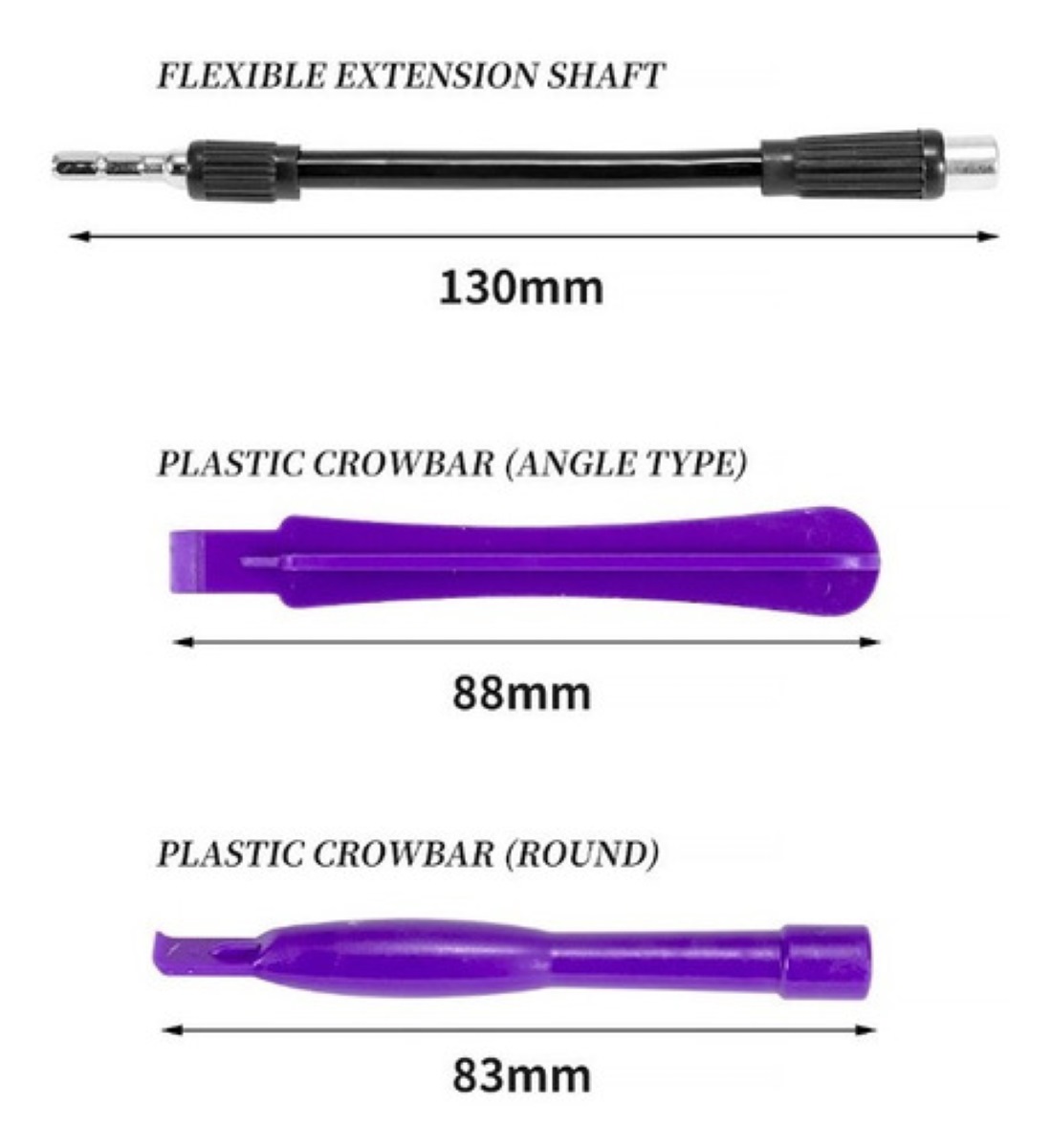 Kit 170 Destornilladores Puntas Magnéticas Repara Pc Celular Negro Con Morado 