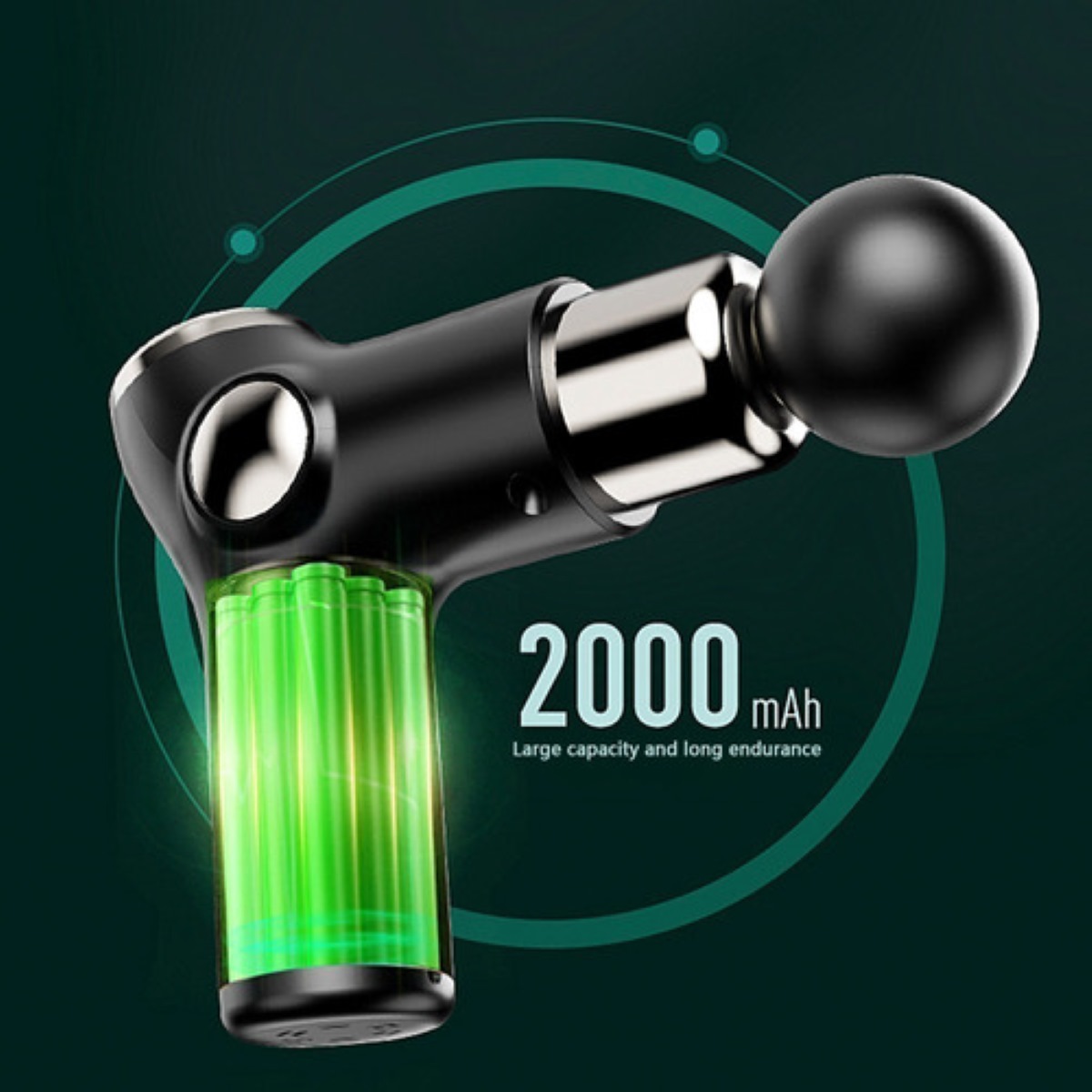 Mini Pistola De Masaje Muscular Ajustable De 6 Velocidades Rojo