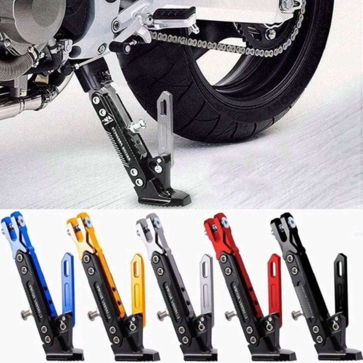 Pata De Cabra De La Motocicleta, Trípode De Soporte Negro