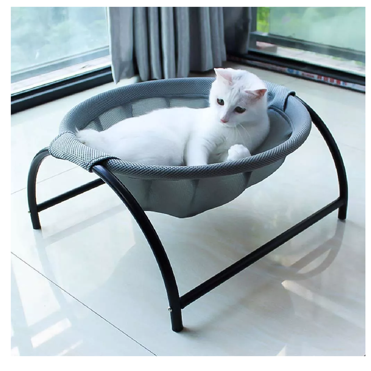 Casa Y Cama Para Gato Perro Hamaca Para Mascotas Gris