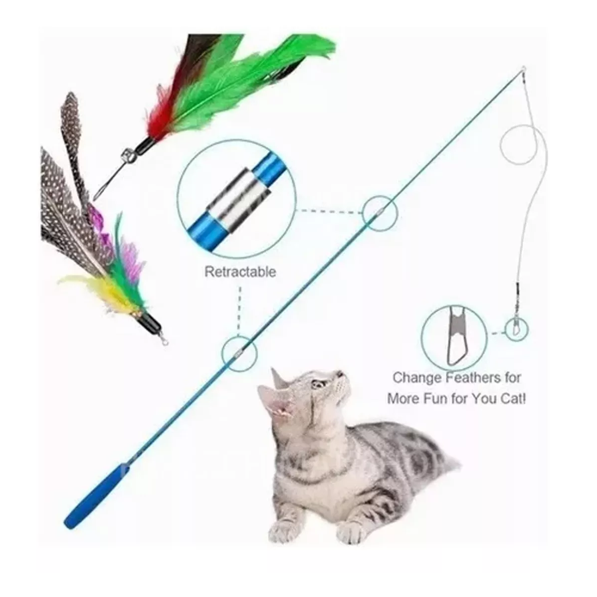 Kit 27 Piezas De Juguetes Para Gatos Mascotas Túnel Para Gatos