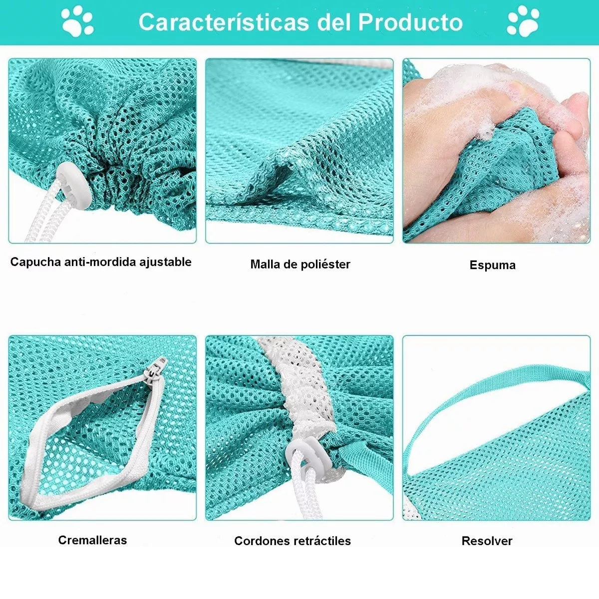 Bolsa Para Bañar/corte Uña Gato Bolsa De Baño Para Mascotas Verde