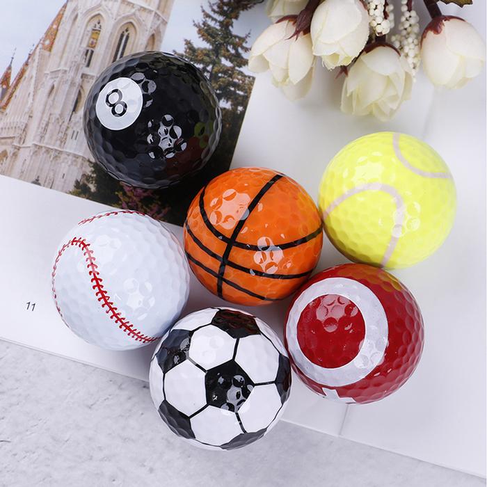 Pelotas para golf en miniatura MXGOT-001-4 6 Pzas 4cm Diámetro Golf o Minigolf Caucho Sintético Deportes Multicolor, GolfSports
