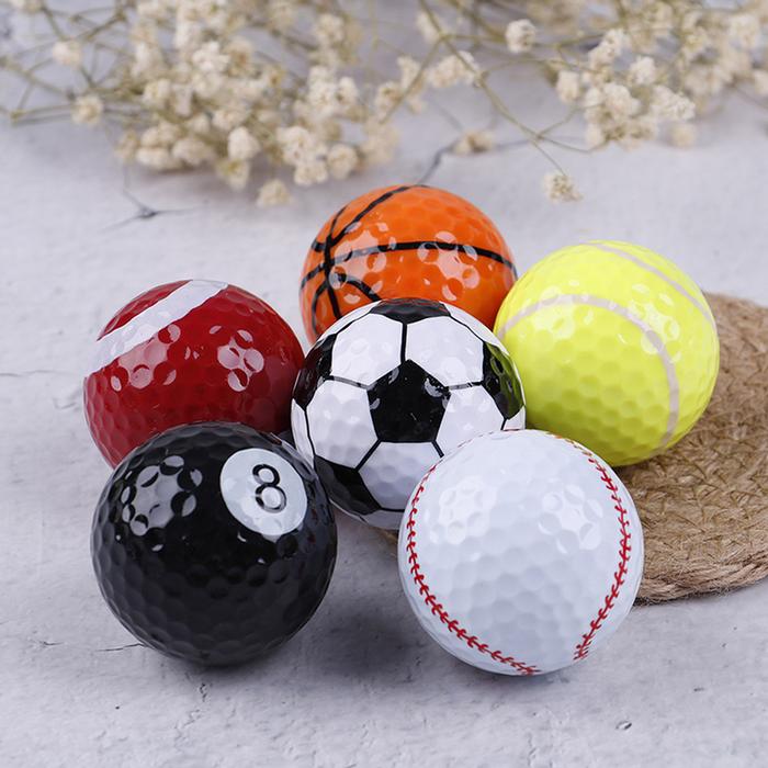 Pelotas para golf en miniatura MXGOT-001-4 6 Pzas 4cm Diámetro Golf o Minigolf Caucho Sintético Deportes Multicolor, GolfSports