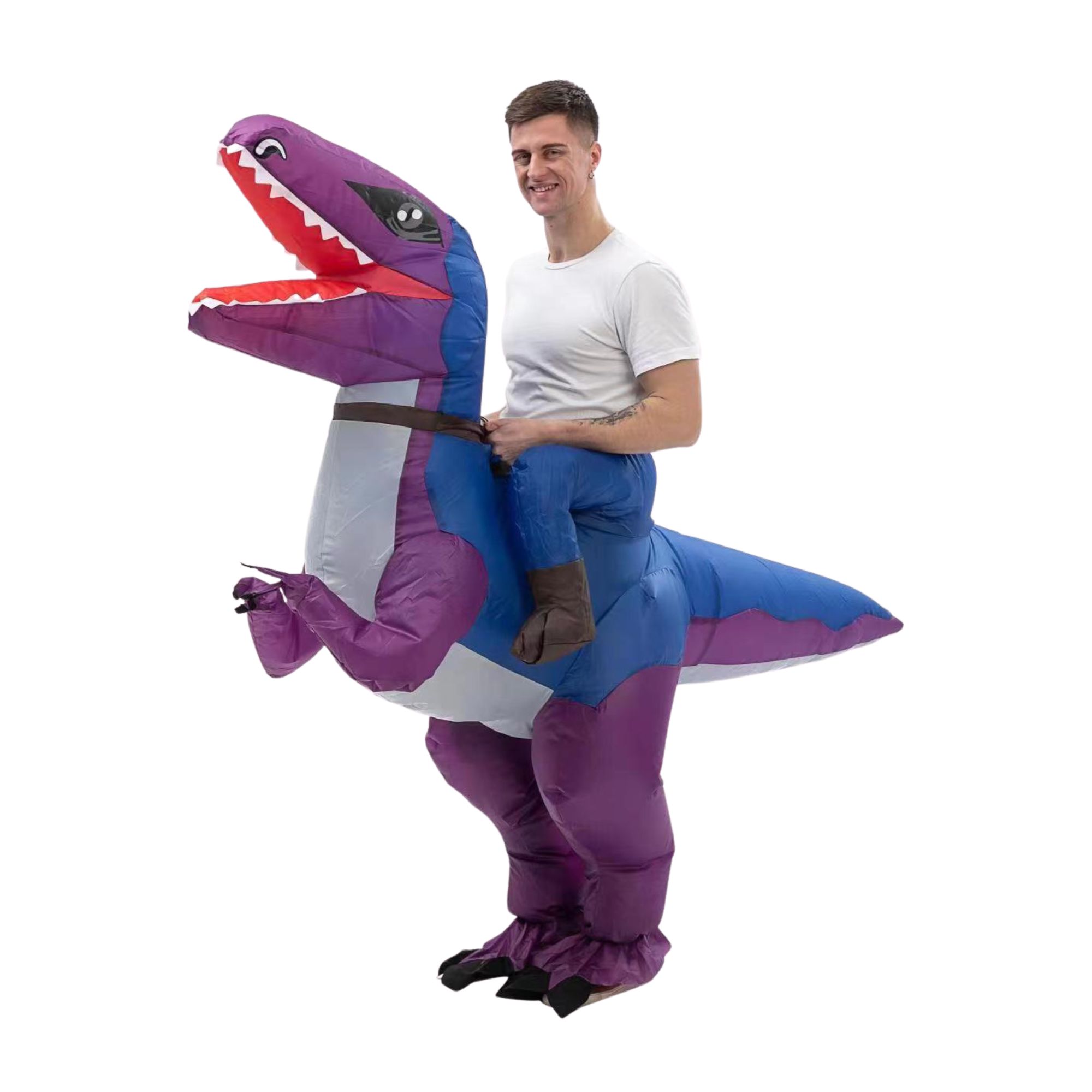 Disfraz Inflable Dinosaurio Montable Adulto Fiesta Halloween