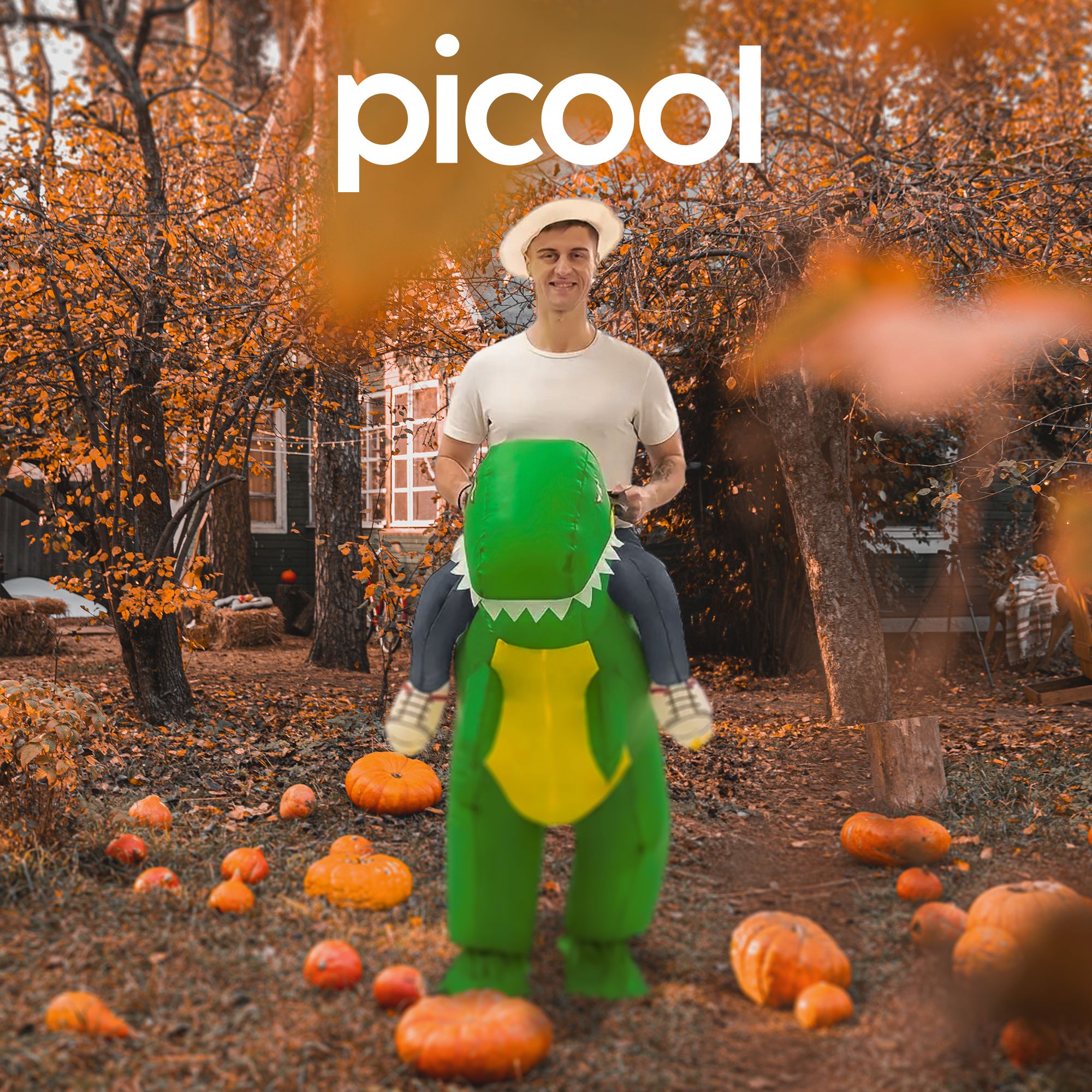 Disfraz Inflable De Dinosaurio T-rex Para Adulto Halloween