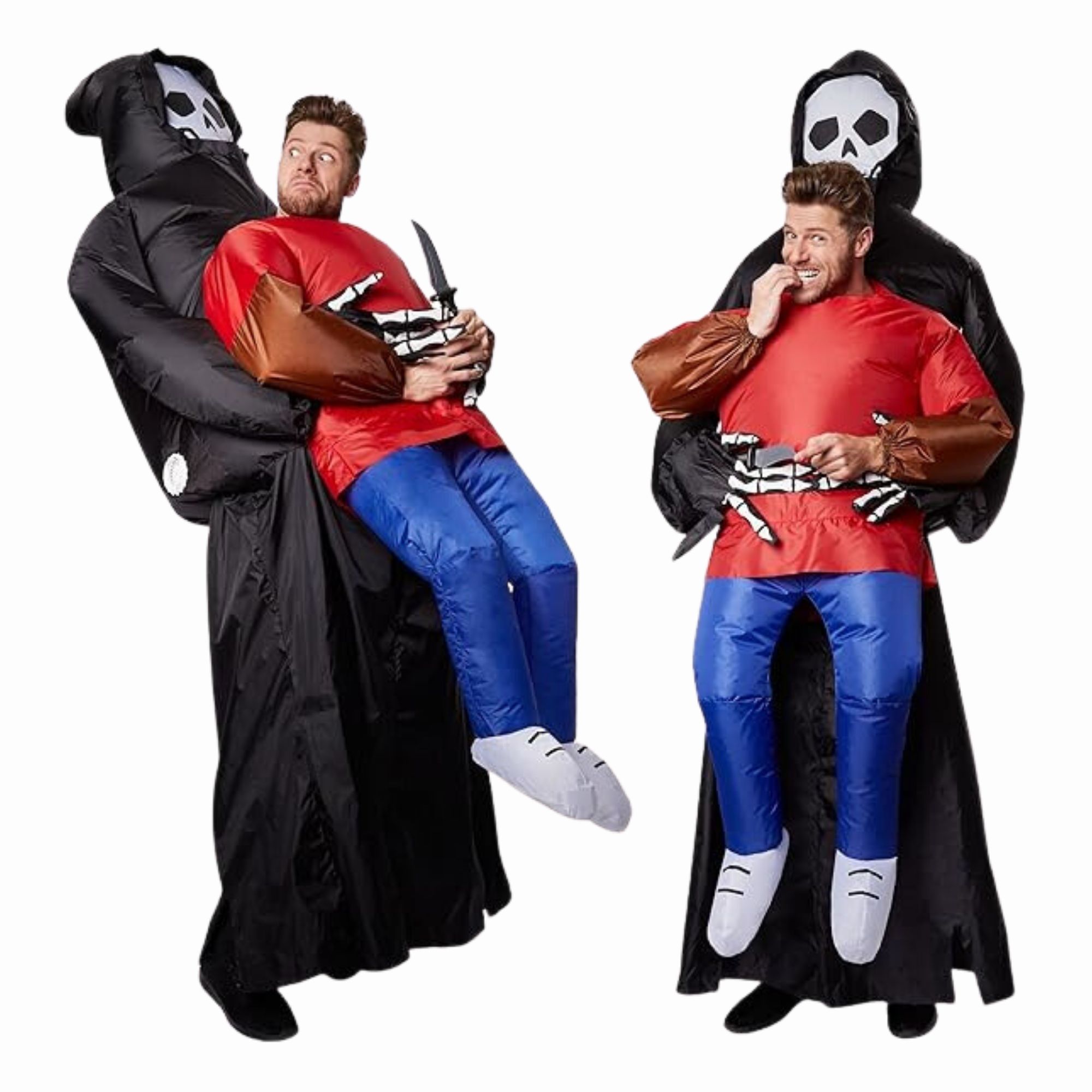 Disfraz Inflable De Fantasma Doble Adulto Fiesta Halloween