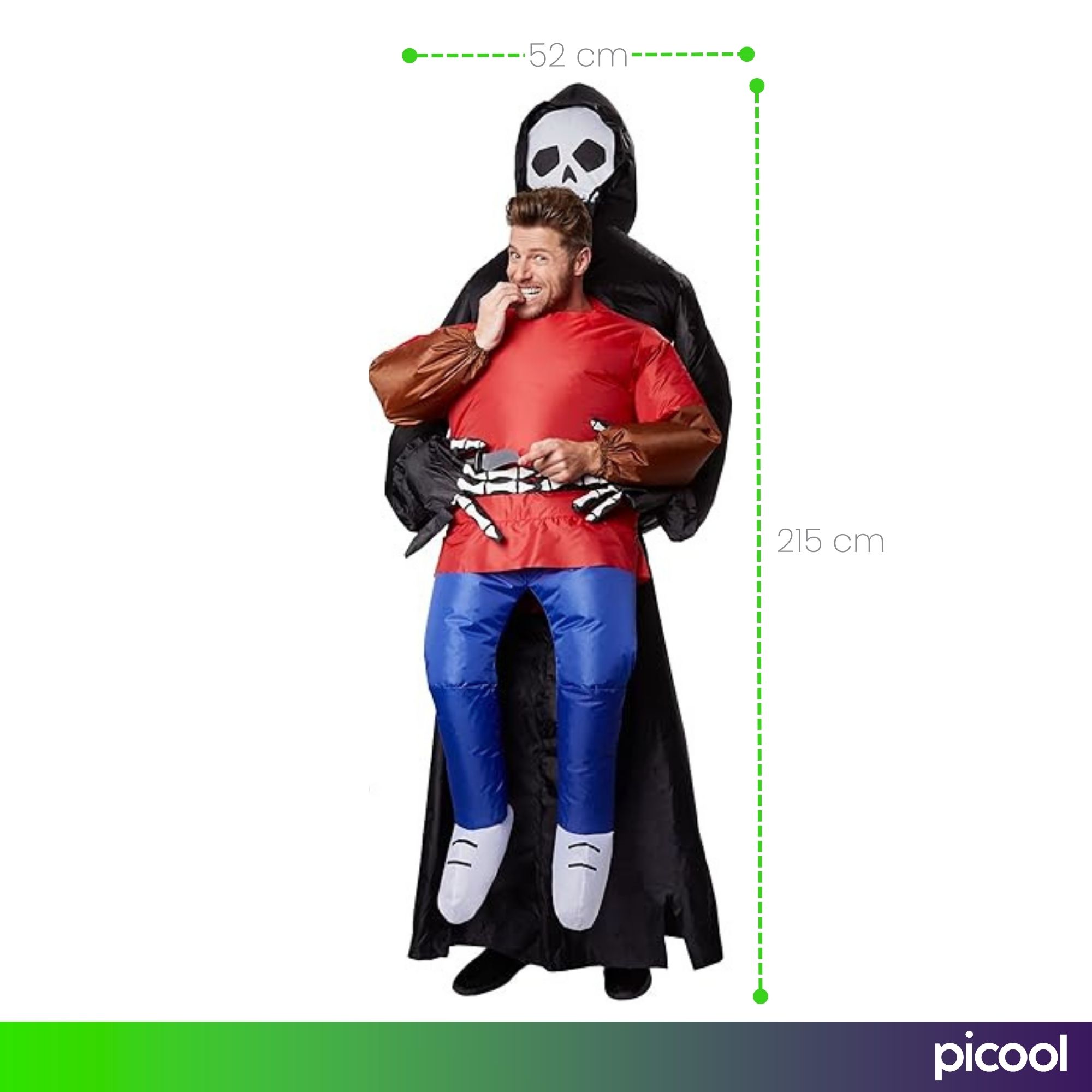 Disfraz Inflable De Fantasma Doble Adulto Fiesta Halloween
