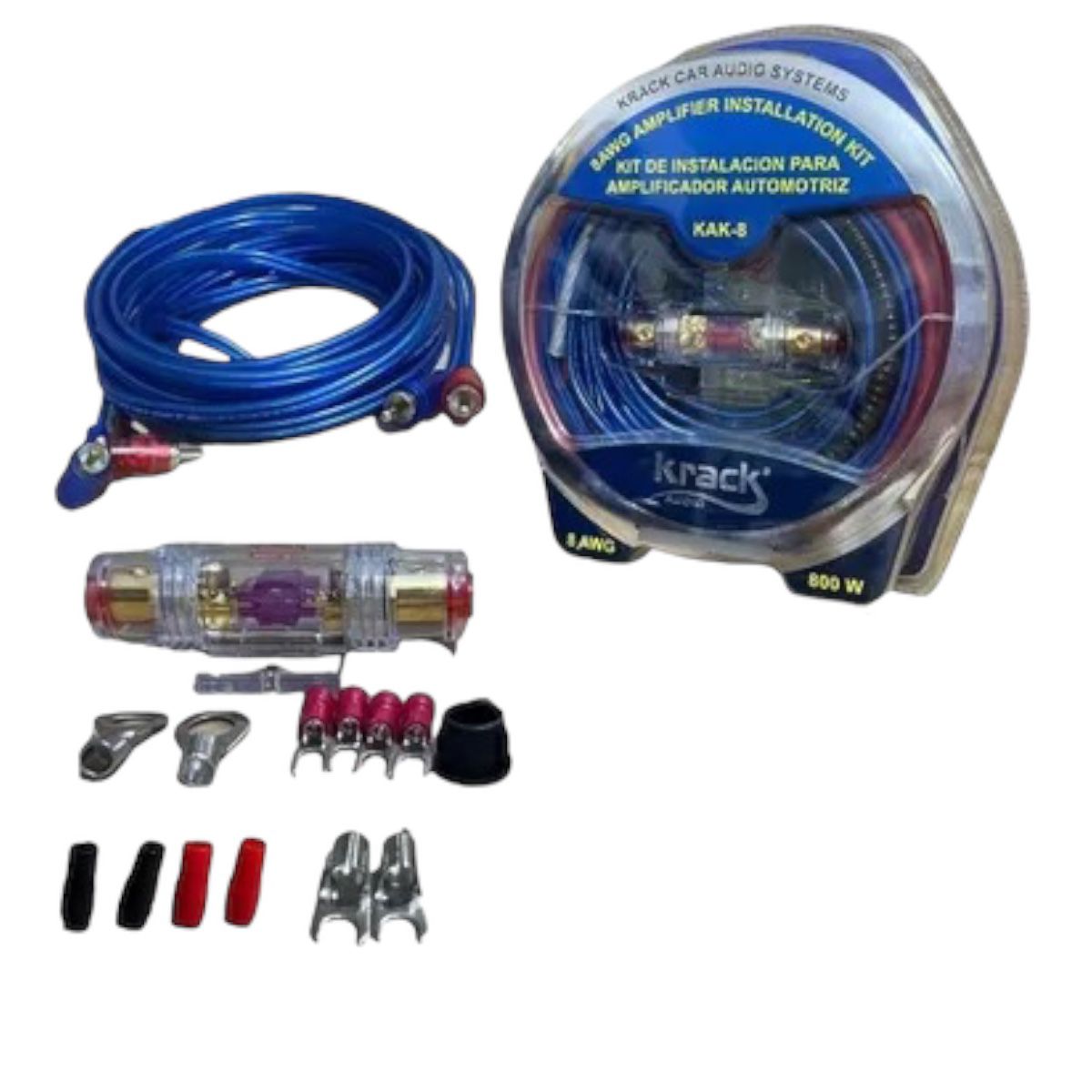 Kit de instalacion Calibre 8 para amplificadores 