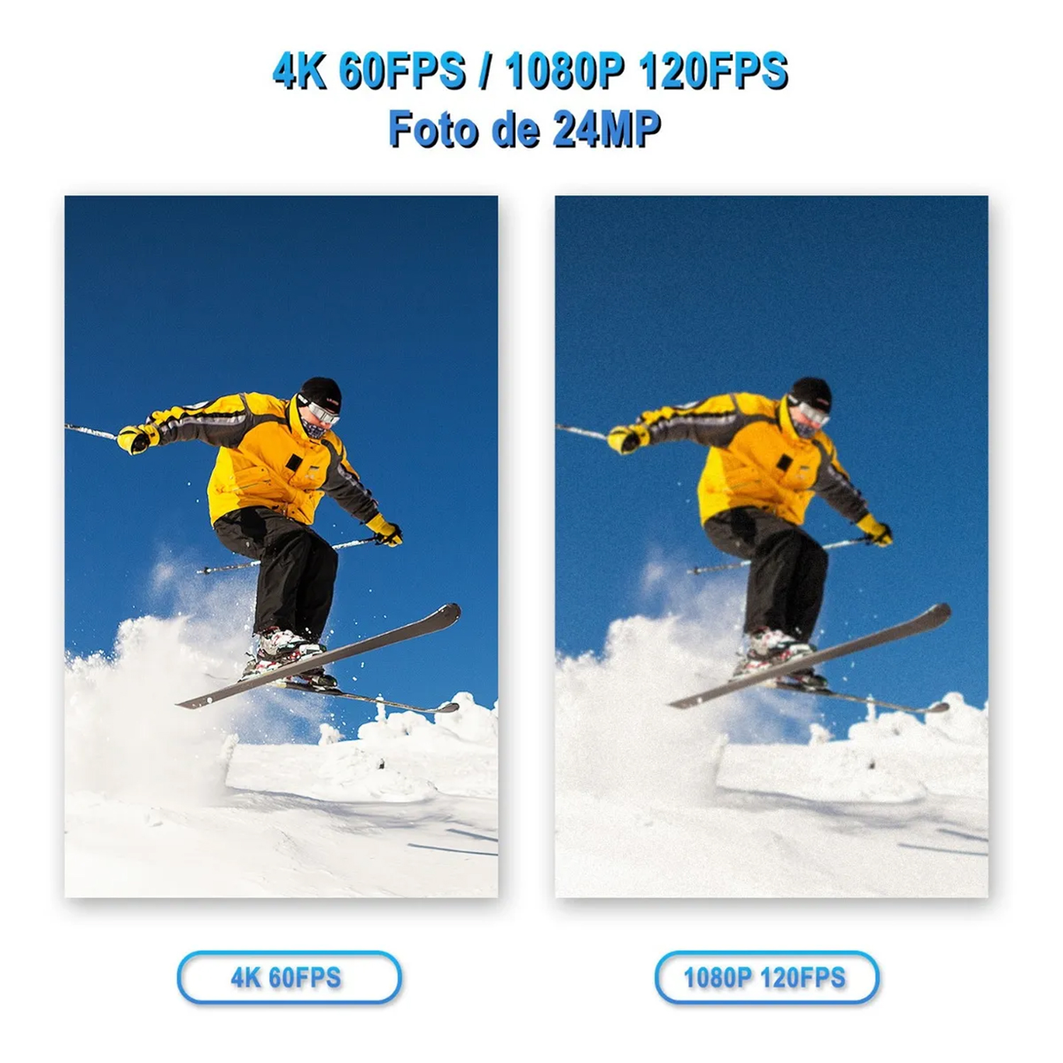 Camara Deportiva 4k Wifi Sumergible Gopr Pantalla Dual Touch