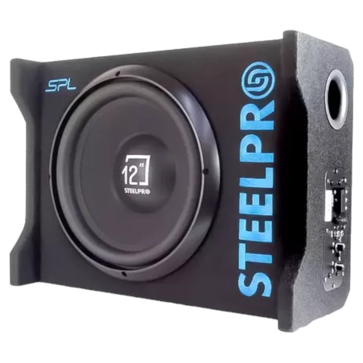 Woofer 12 amplificado steelpro 1200w+ 2 tweeter krack