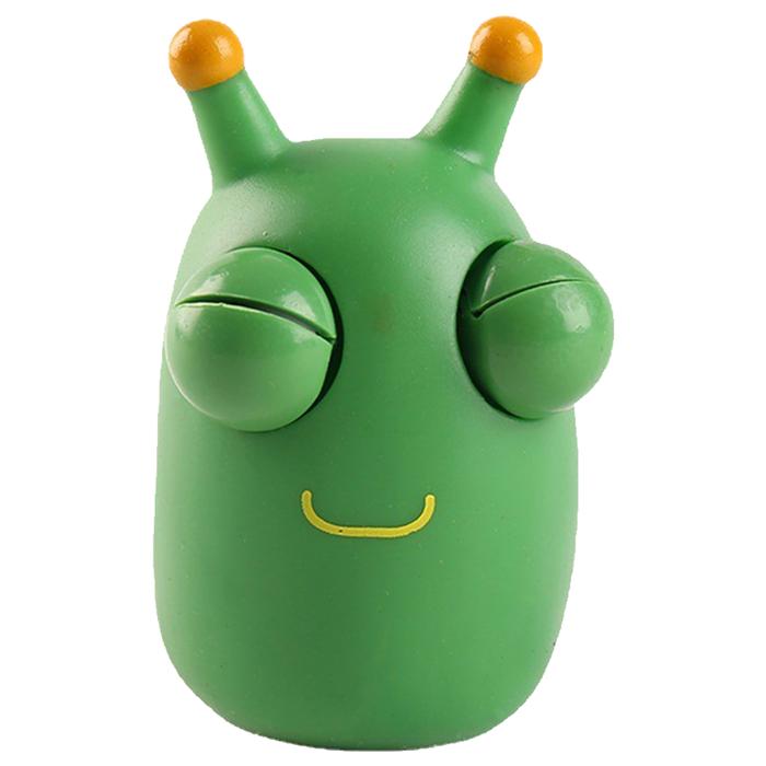Juguetes Antiestrés MXWSR-001-1 1Pza Gusano Goma Blanda TPR Verde, PopWorm
