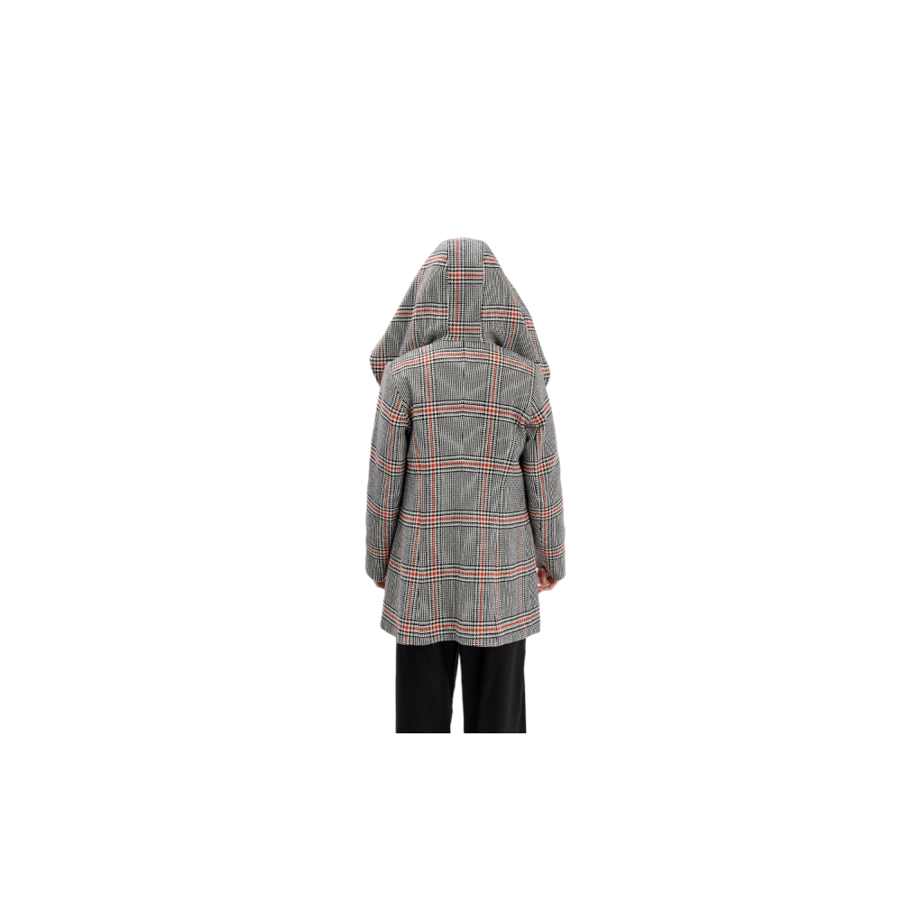 Abrigo Merkabá de lana con capucha para mujer