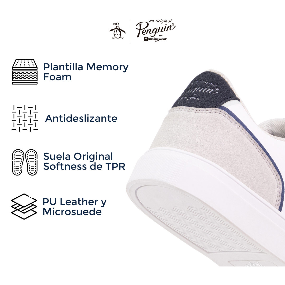 Tenis Original Penguin Style Ross Blanco