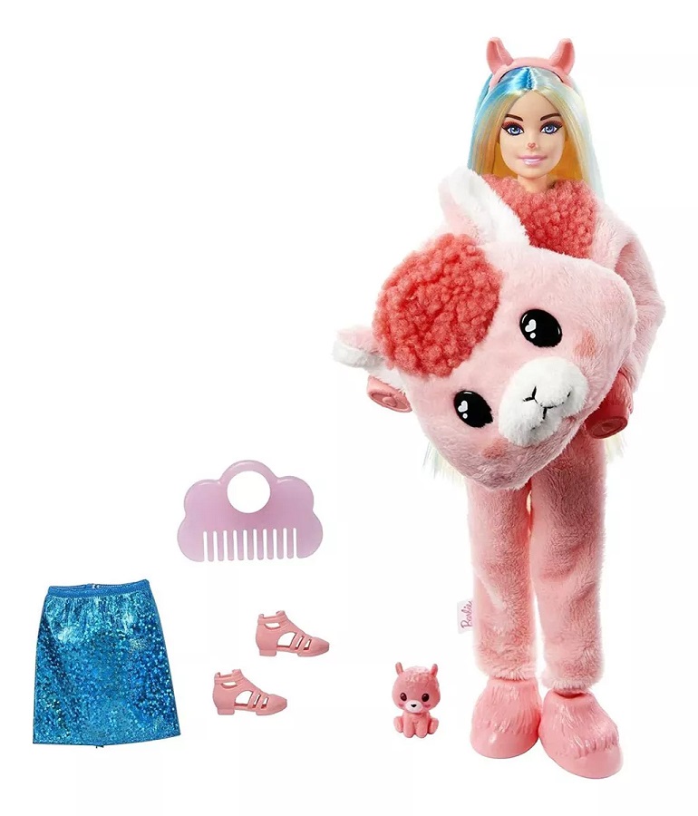 Barbie Cutie Reveal Llama Serie Fantasía Peluche Sorpresa mattel