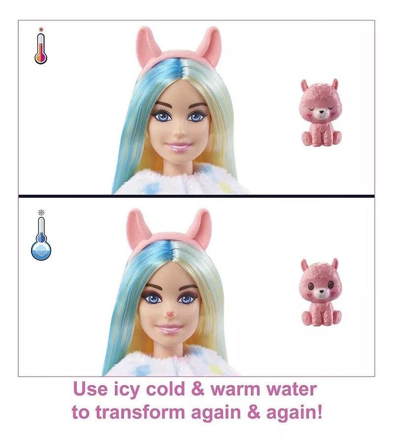 Barbie Cutie Reveal Llama Serie Fantasía Peluche Sorpresa mattel