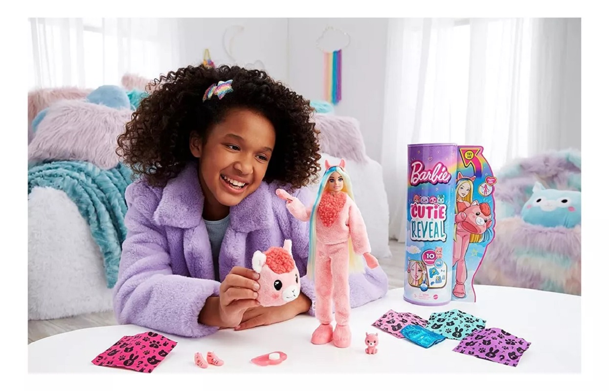 Barbie Cutie Reveal Llama Serie Fantasía Peluche Sorpresa mattel