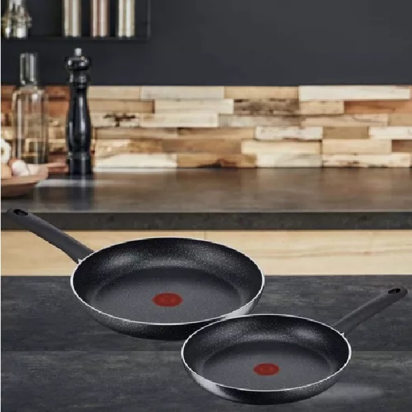 Juego de Sartenes Tefal Brut 20 cm + 28 cm Aluminio Thermo-Señal