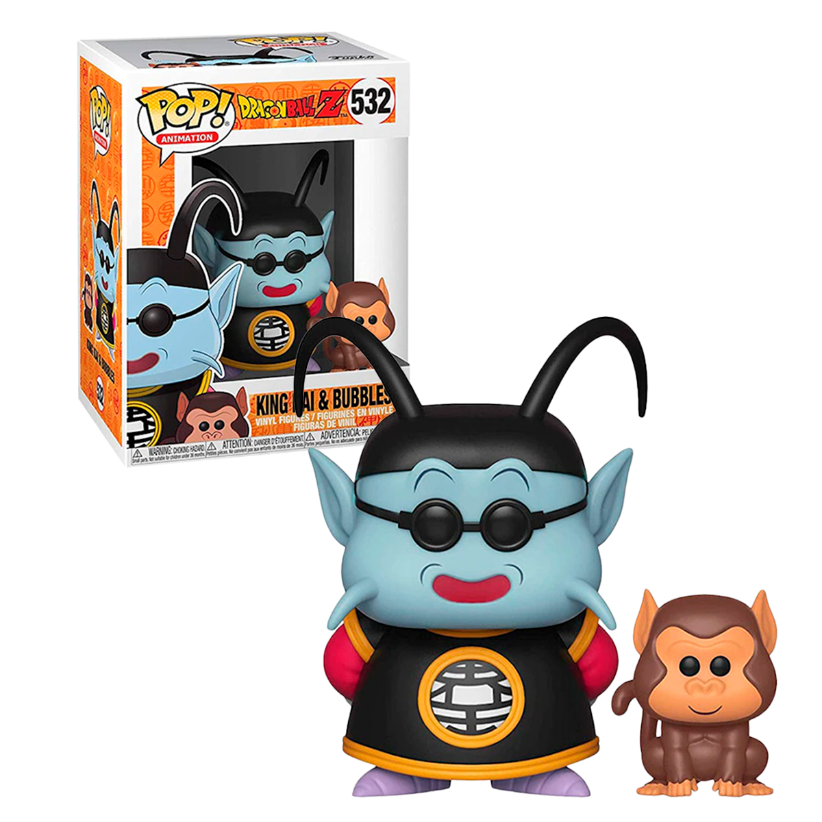 Funko Pop Kaio Sama Y Bubbles #532 Dragon Ball Z Anime Figura Original