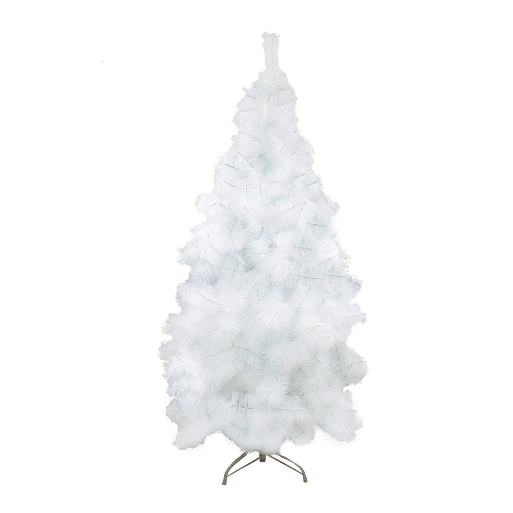 Árbol Esponjado Navideño Blanco Artificial 180 Cm Altura