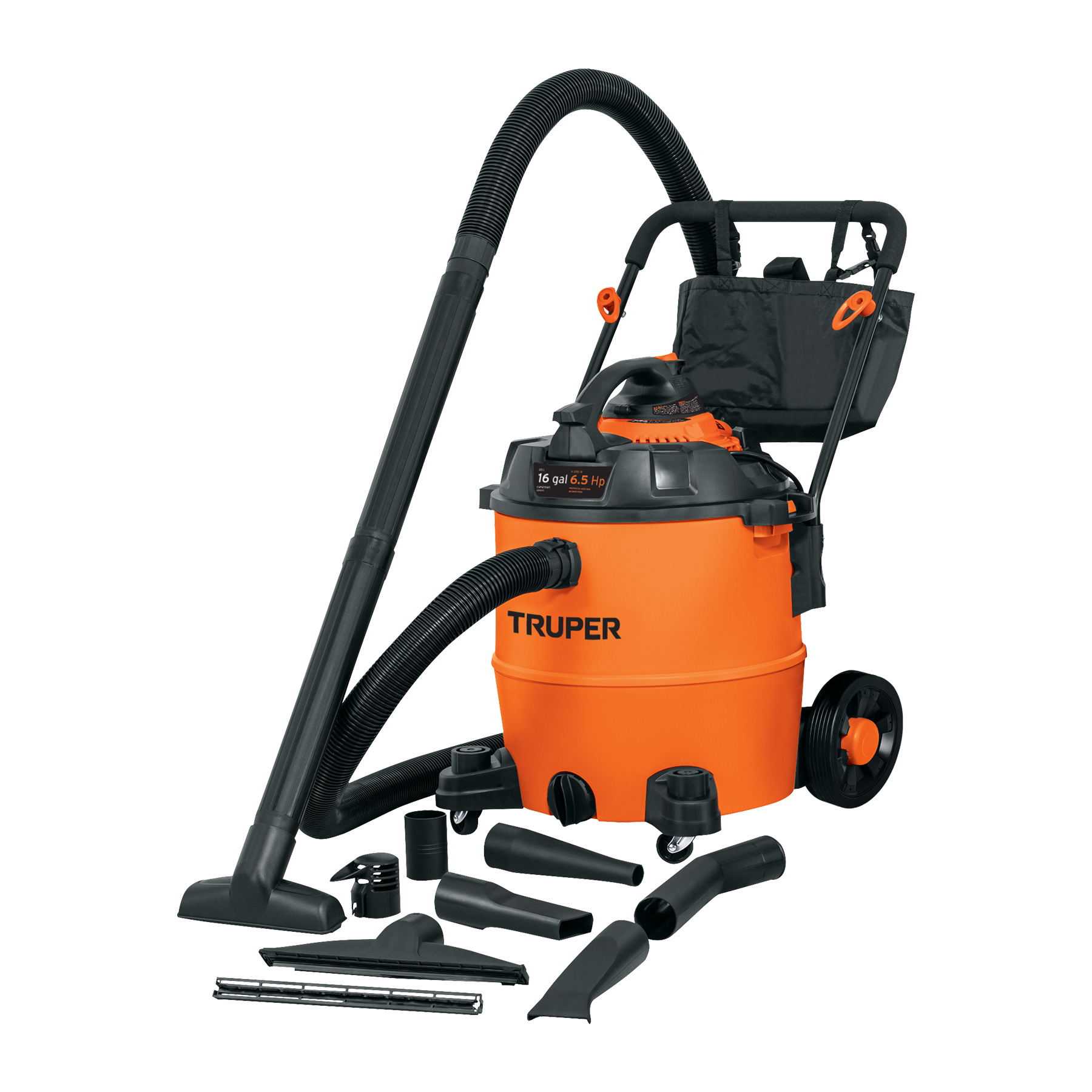 ASPIRADORA/SOPLADORA PLÁSTICA 16GAL SÓLIDOS-LÍQUIDOS, TRUPER 101522