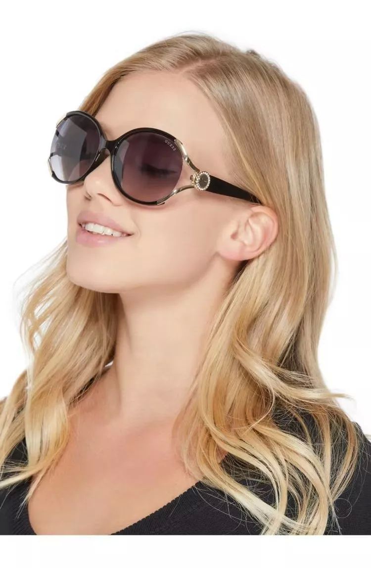 Gafas Guess De Sol De Plástico Con Logotipo De Escritura