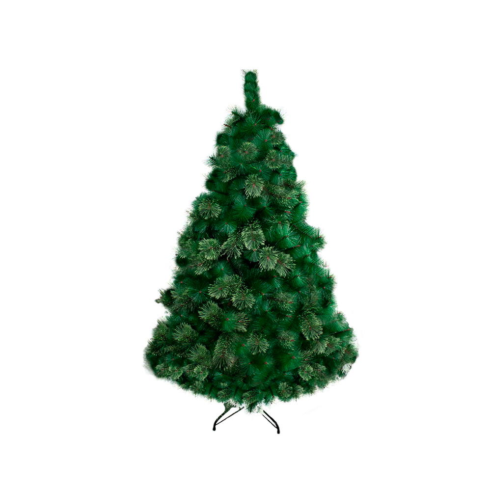 Árbol Navideño Esponjado Verde Artificial 210 Cm Altura