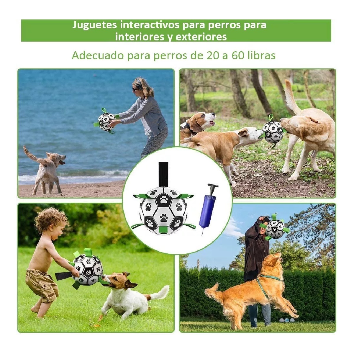 Juguetes Para Perros Balón De Fútbol Juguete Multifuncional
