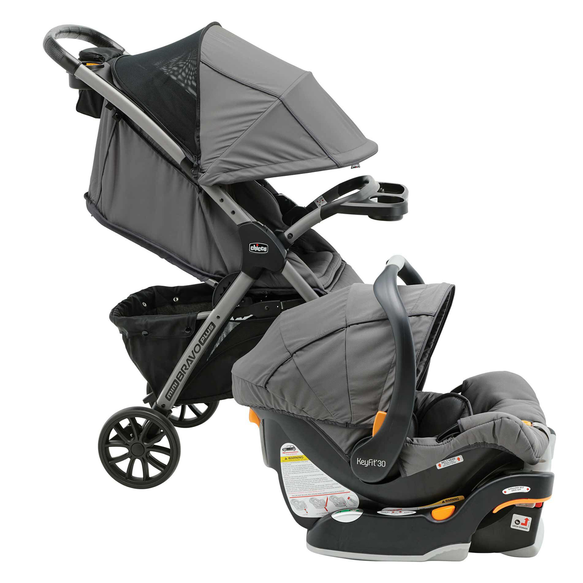 Carriola Mini Bravo Plus Travel System Chicco Slate