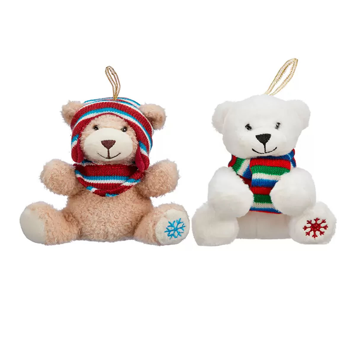 Adornos de Peluche Navideños Ositos Hugfun