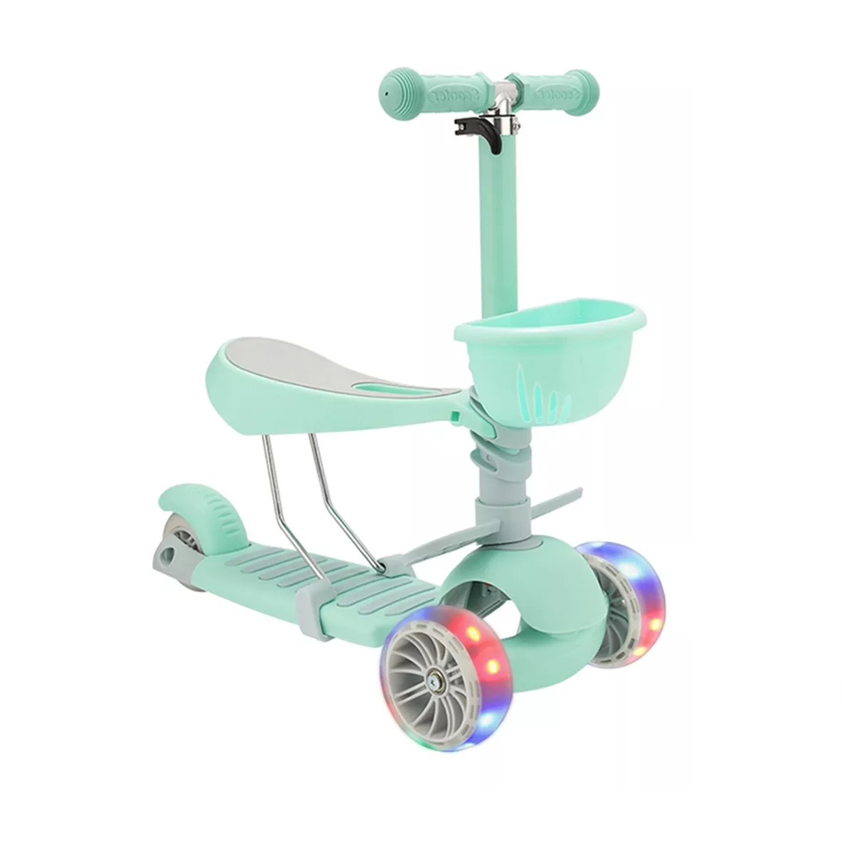 Scooter De Tres Ruedas Para Niños Verde