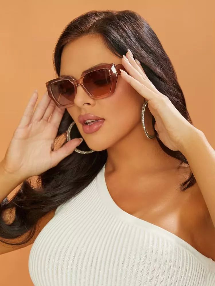 Gafas De Sol De Plástico Geométricas Emilia Guess