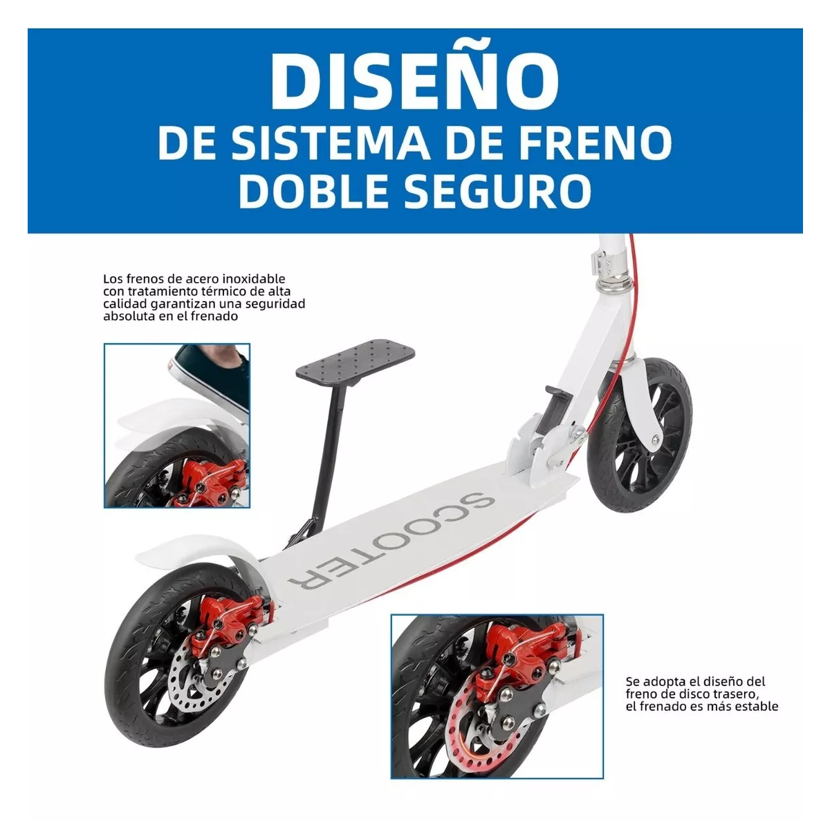 Patinetes De Pedaleo Asistido Para Jóvenes Y Adultos Blanco