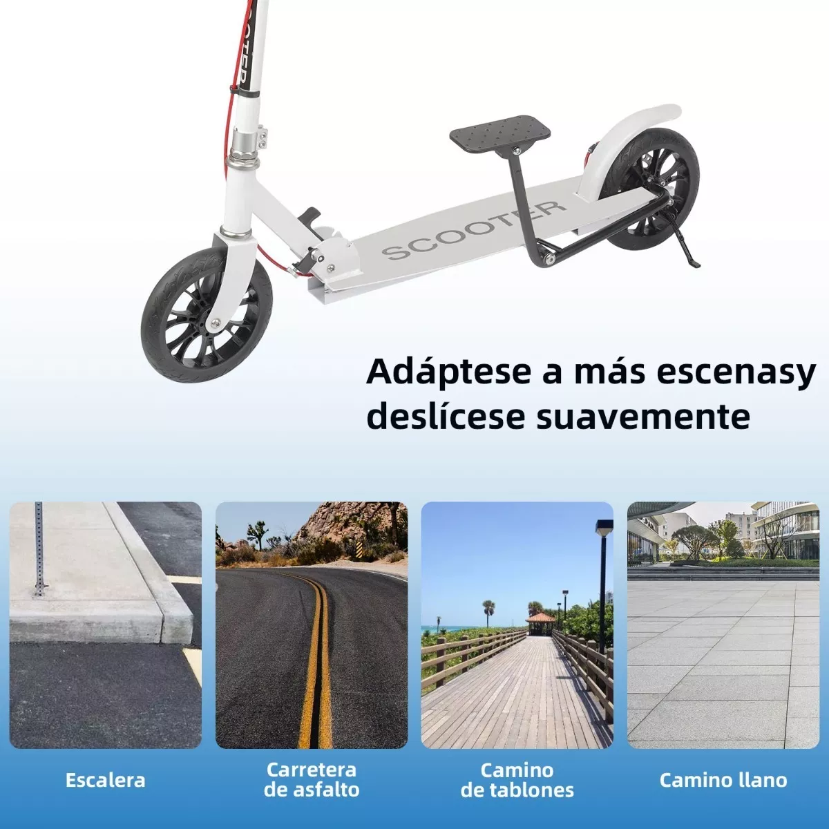 Patinetes De Pedaleo Asistido Para Jóvenes Y Adultos Blanco